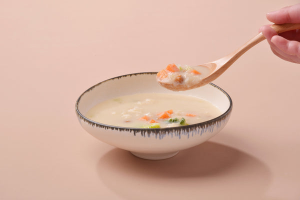 白きくらげ入りかぶの豆乳ポタージュ