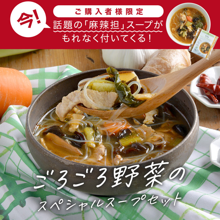 【150食限定 30%OFF】スペシャルスープ12食セット ＋オマケで麻辣湯(マーラータン)1食付き